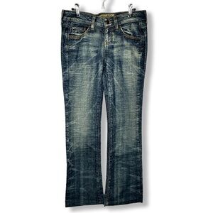 Women’s Hint Low Rise Stretch Jeans Embroidered Pockets Style# 115MTWH Size 3